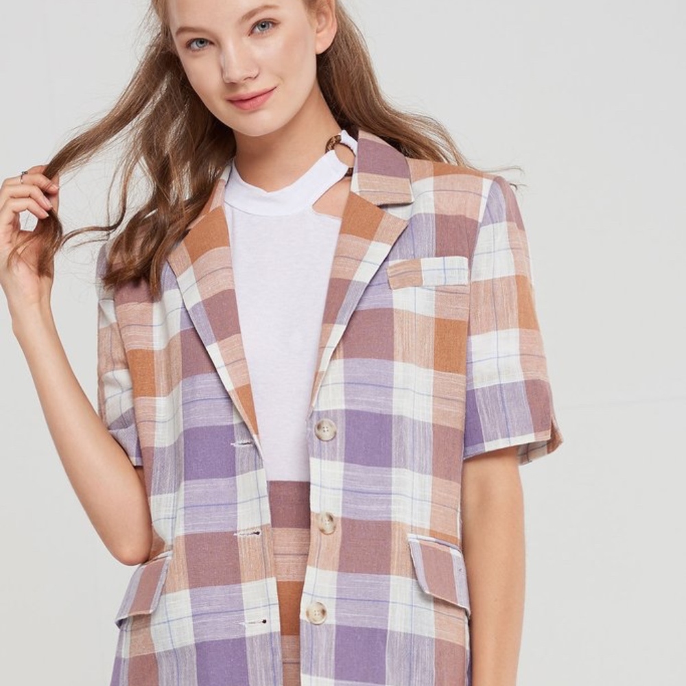 Storets KAREN PLAID BLAZER + Skirt